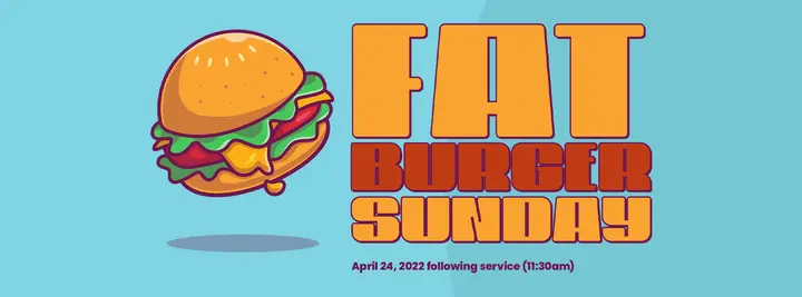 Fat Burger Sunday: facebook cover