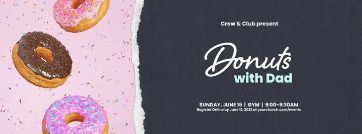 Donuts With Dad: facebook cover