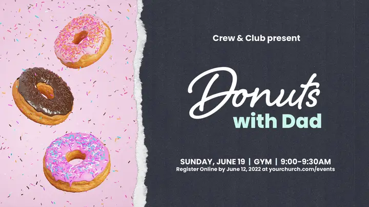 Donuts With Dad: HD slide