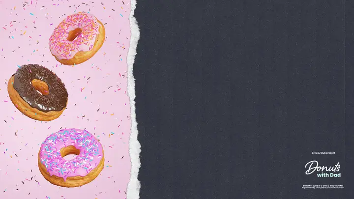 Donuts With Dad: notes slide