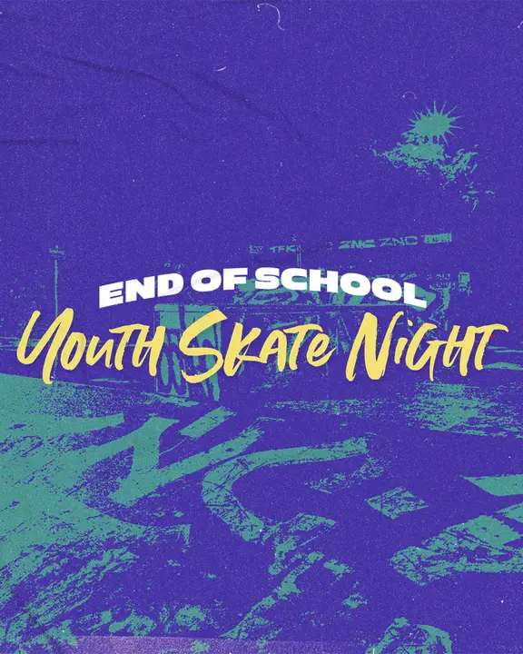 End Of School Youth Skate Night: social post