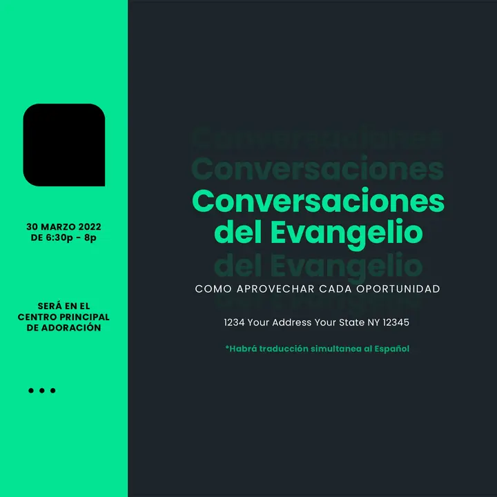 Conversaciones del Evangelio: social post