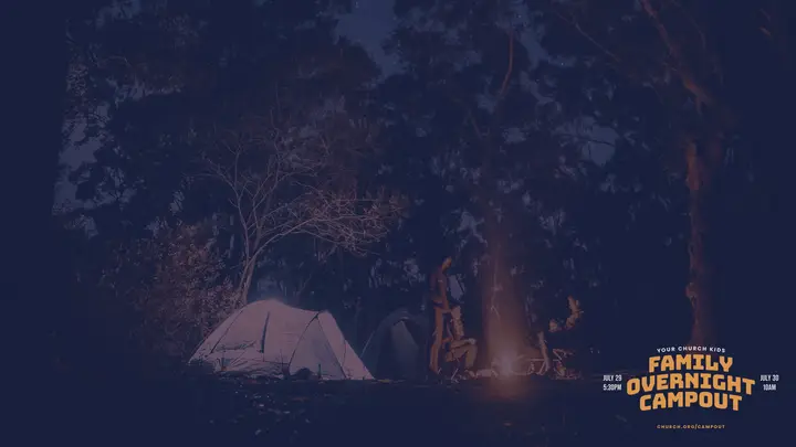 Family Overnight Campout: notes slide