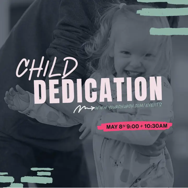 Child Dedication: social post