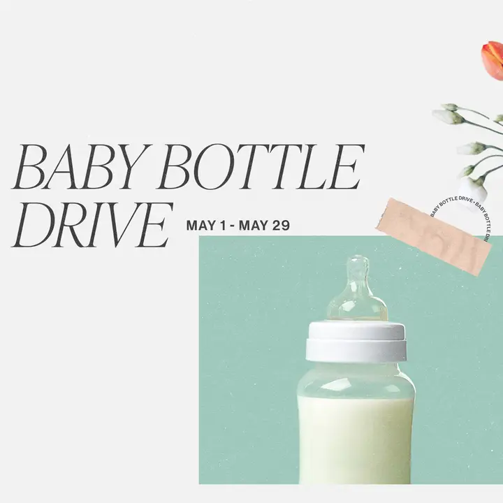 Baby Bottle Drive: social post