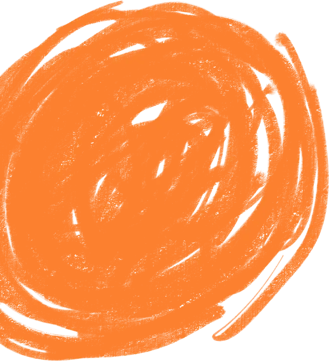 Mother’s Day Scribbles: orange