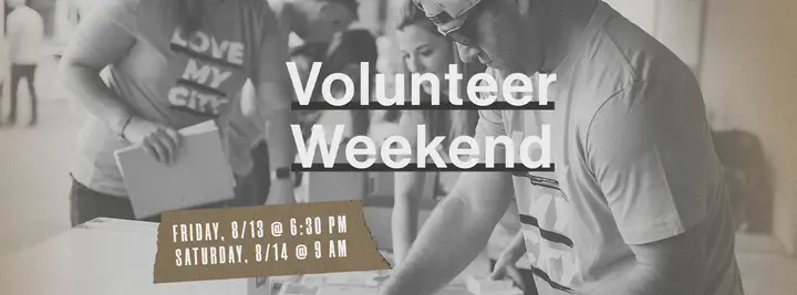 Volunteer Weekend: facebook cover
