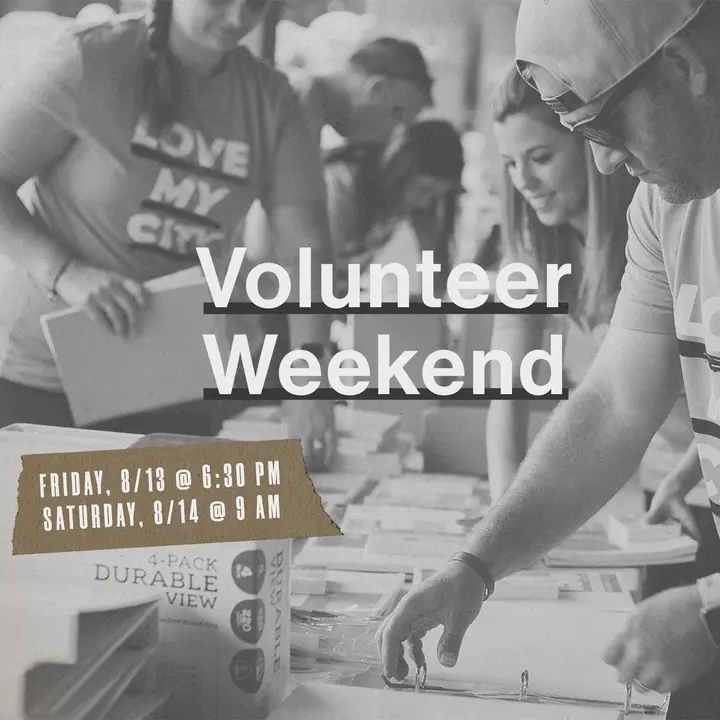 Volunteer Weekend: social post