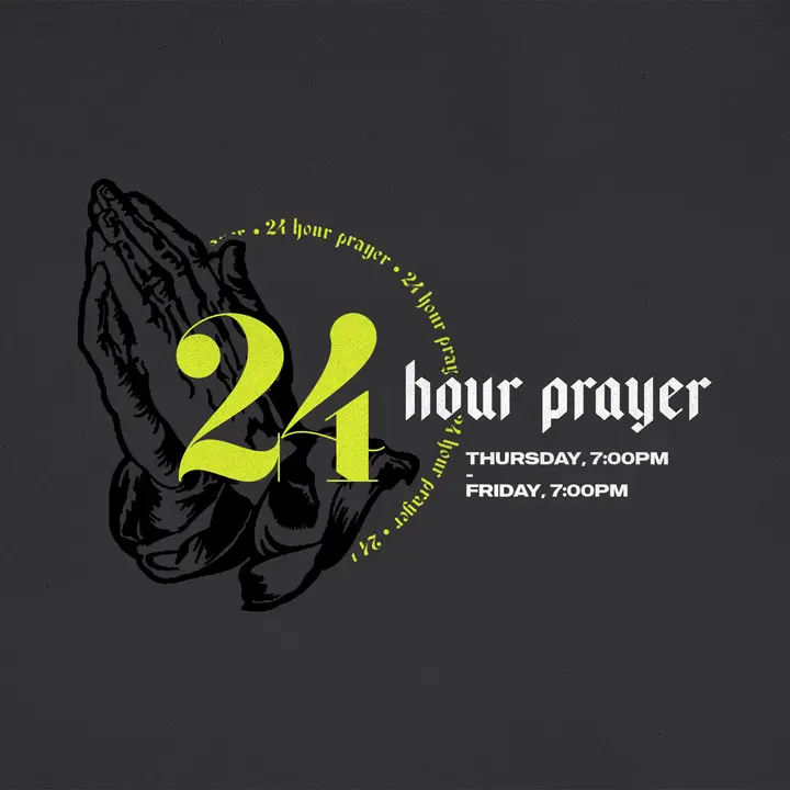 24 Hour Prayer: social post