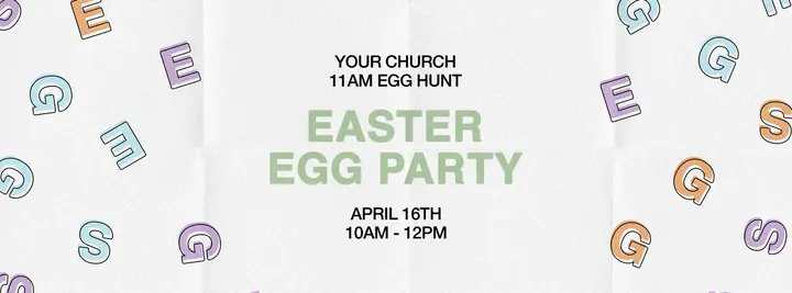 Easter Egg Party: facebook cover