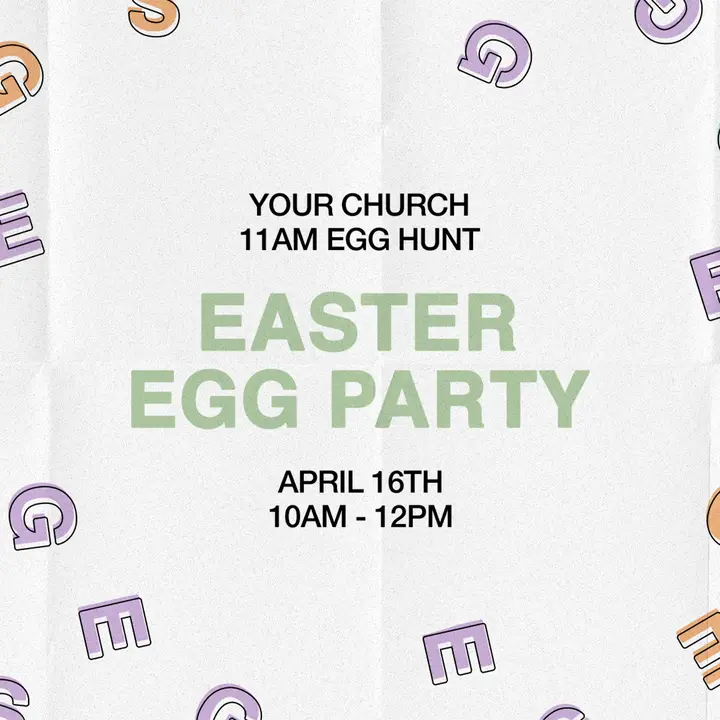 Easter Egg Party: social post