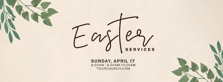 Easter Services: facebook cover