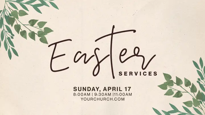 Easter Services: HD slide