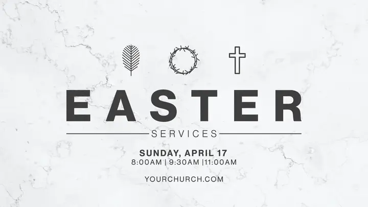 Easter Services: HD slide