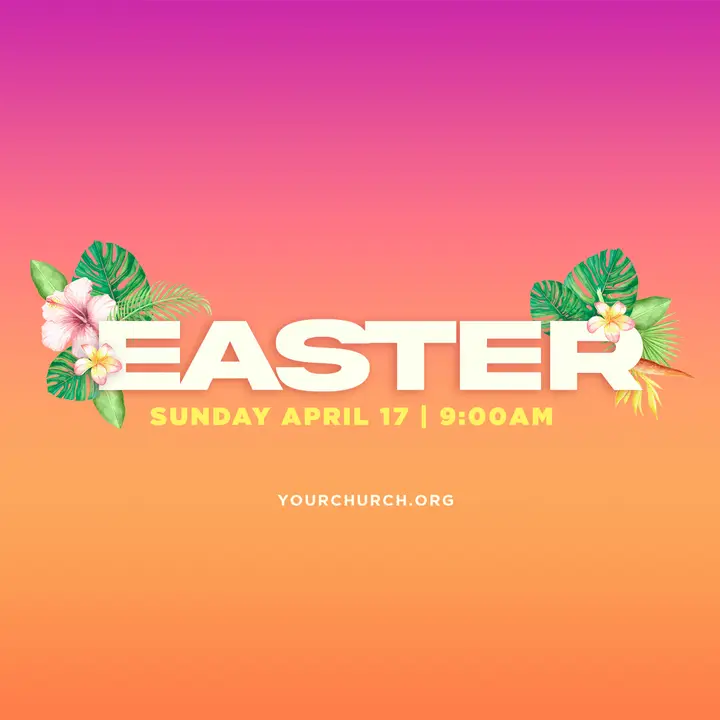 Easter: social post