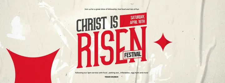 Christ Is Risen Festival: facebook cover