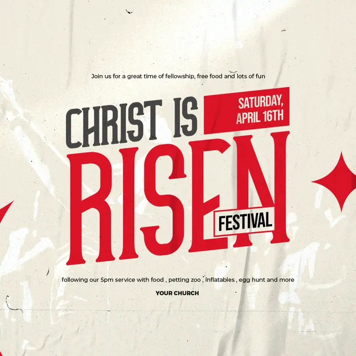 Christ Is Risen Festival: social post