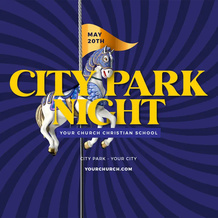 City Park Night: social post