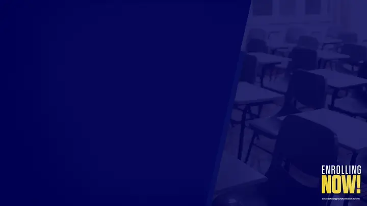 Enrolling Now: notes slide
