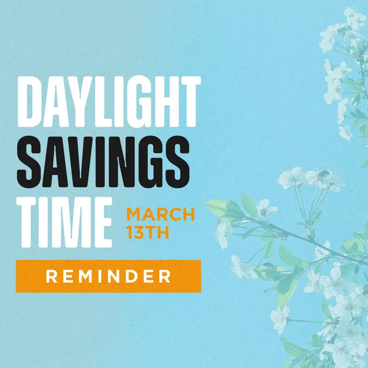 Daylight Savings Time: social post