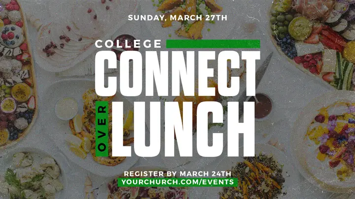 College Connect Over Lunch: HD slide