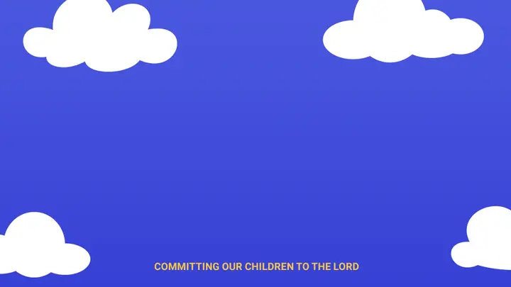 Child Dedication Sunday: slide 9