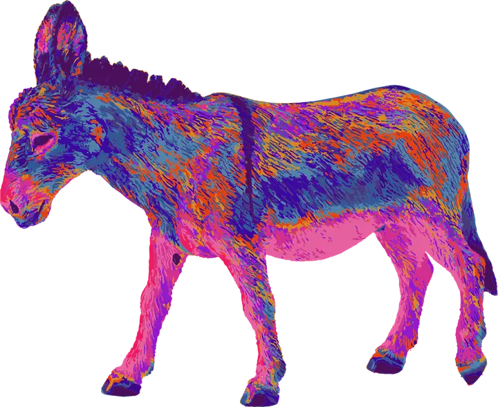 Palm Sunday Multicolor: donkey