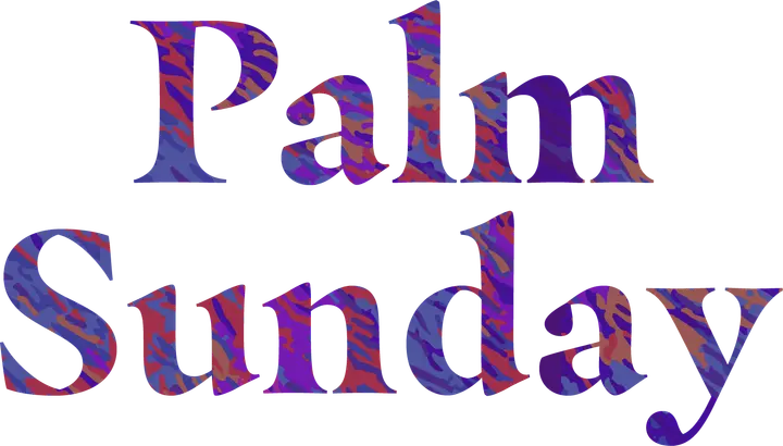 Palm Sunday Multicolor: text 1