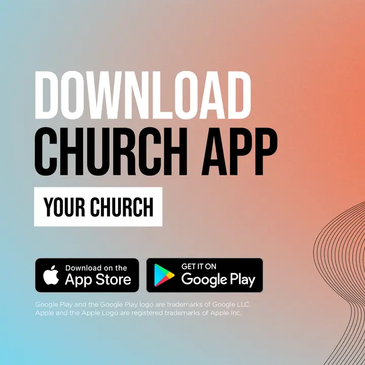 Download Church App: social post
