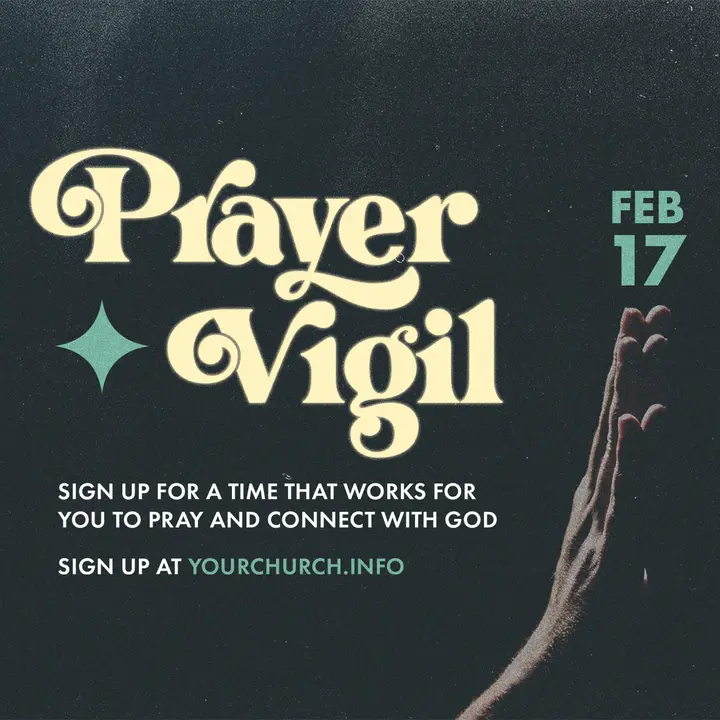 Prayer Vigil: social post