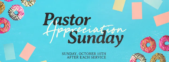 Pastor Appreciation Sunday: facebook cover