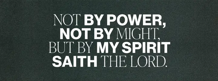 Not By Power: facebook cover