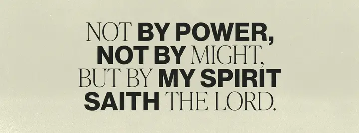 Not By Power: facebook cover