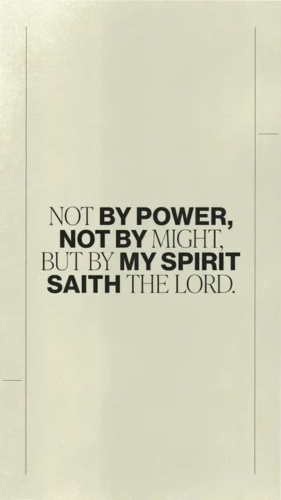 Not By Power: story
