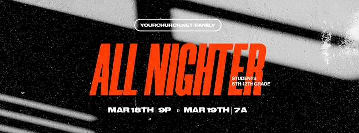 All Nighter: facebook cover