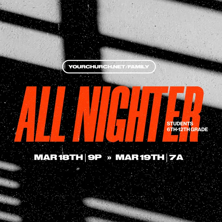 All Nighter: social post