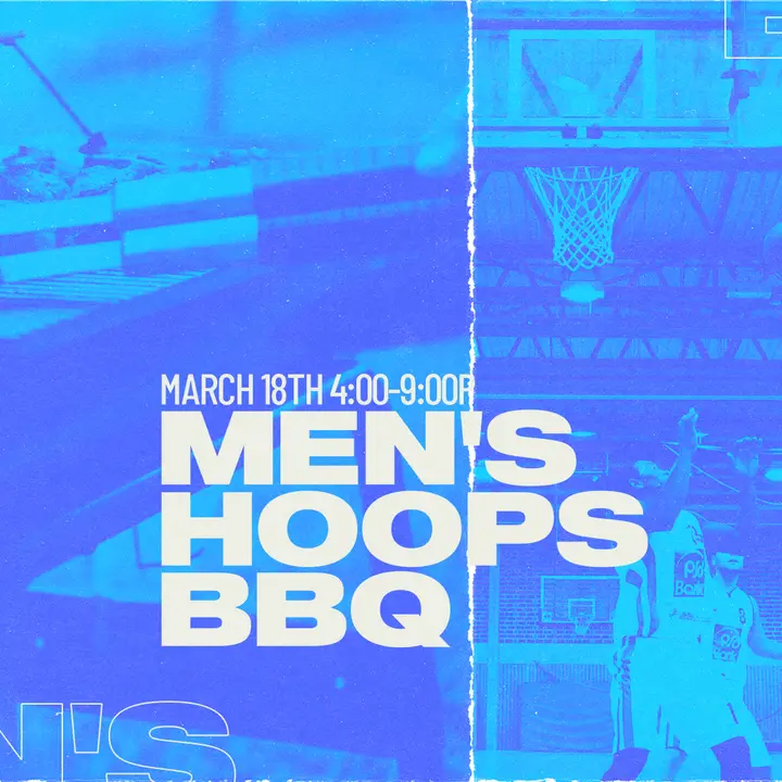 Mens Hoops BBQ: social post