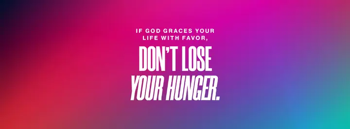 Don’t Lose Your Hunger: facebook cover