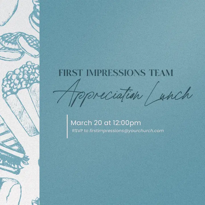 Team Appreciation Lunch: social post