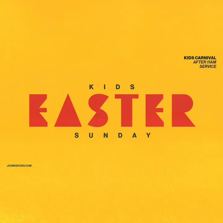 Kids Easter Sunday: social post