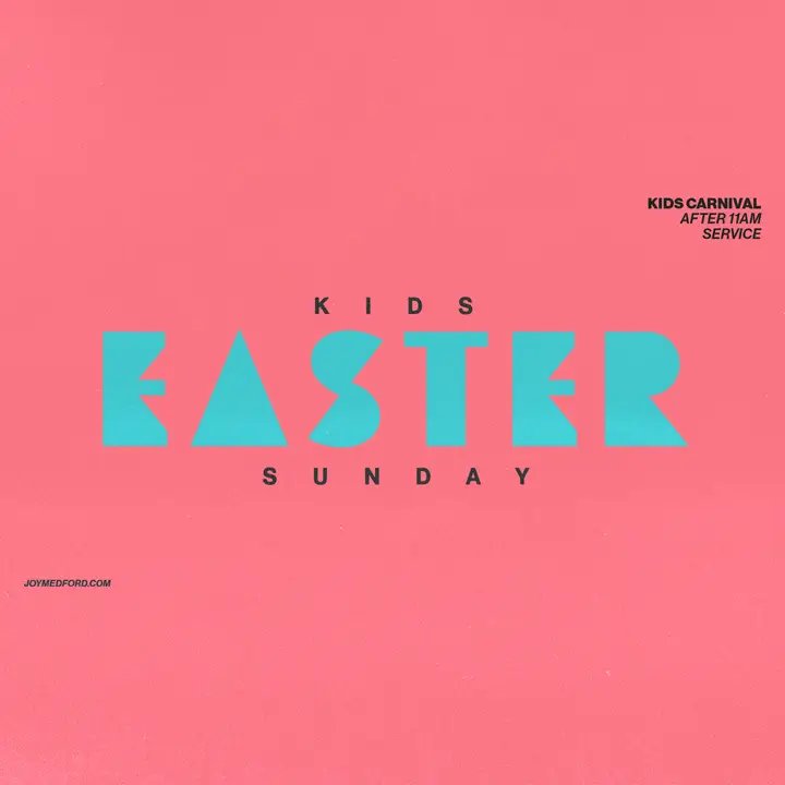 Kids Easter Sunday: social post