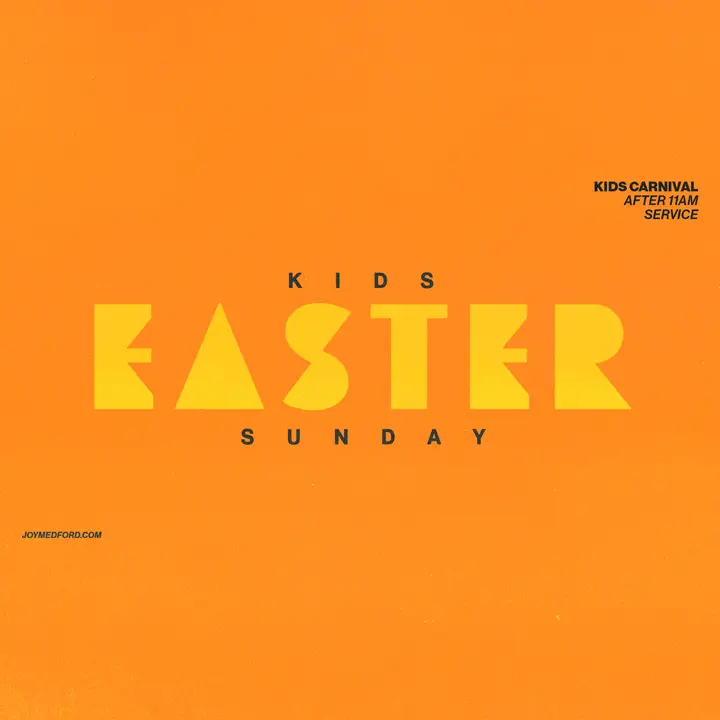 Kids Easter Sunday: social post