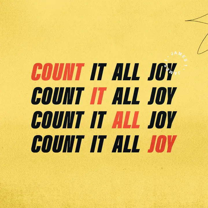 Count It All Joy: social post