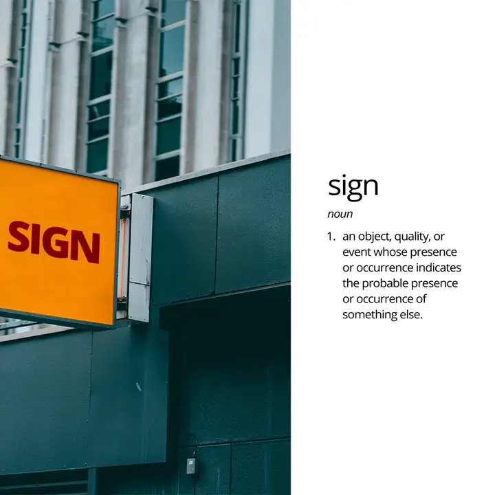 Sign: social post