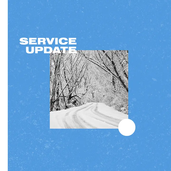 Service Update: social post