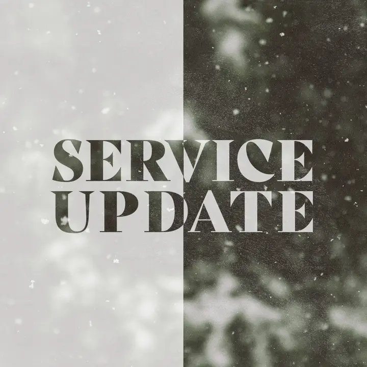 Service Update: social post