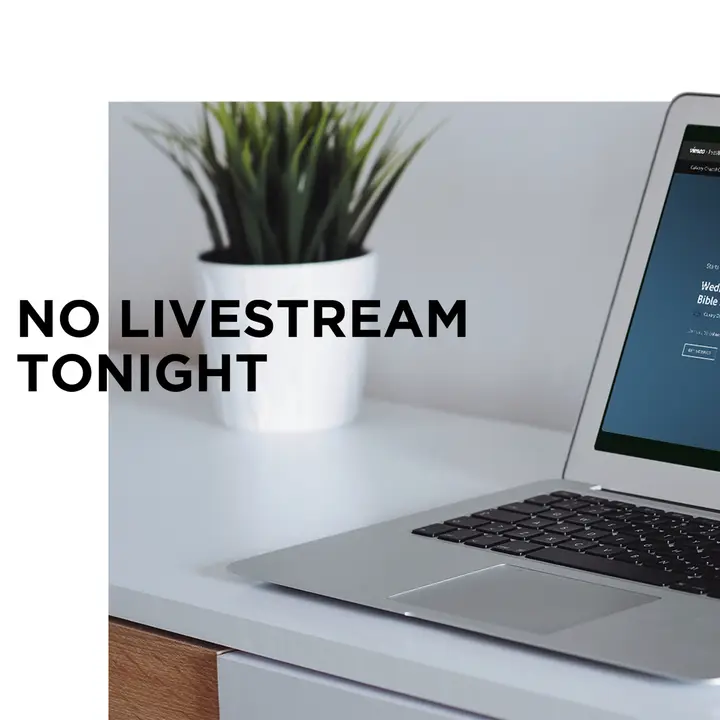 No Livestream Tonight: social post