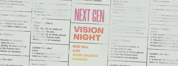 Vision Night: facebook cover
