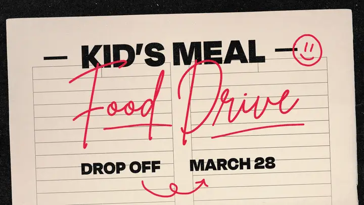 Kid’s Meal Food Drive: HD slide