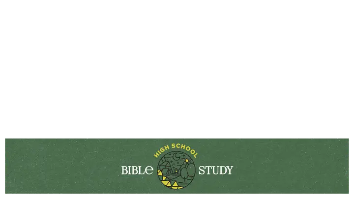 High School Bible Study: lower third